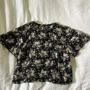 Club Monaco Floral Blouse